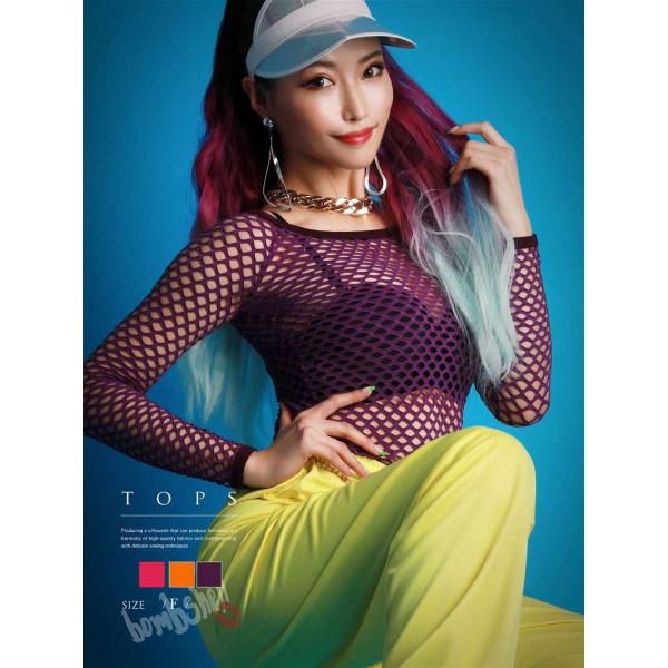 メール便対応 トップス bombshell メッシュ トップス Tシャツ カットソ-