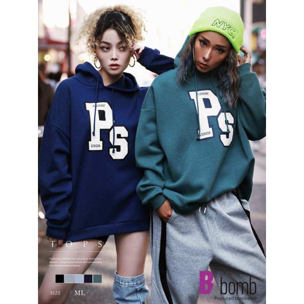 パーカー・トレーナー Bbomb 裏起毛 オーバーサイズ メンズサイズ パ-カ-