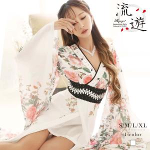 予約販売 花魁 コスプレ 衣装 和柄ドレス コン...の商品画像