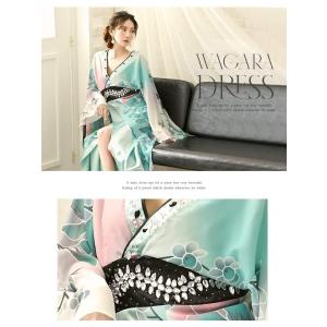 花魁 コスプレ 衣装 和柄ドレス コンパニオン...の詳細画像2