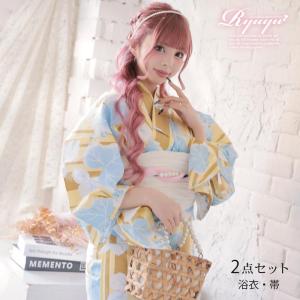 SALE 浴衣 セット レディース 浴衣レディース レディース浴衣 ゆかた 帯 下駄 キャバ浴衣 キャバ 夏祭り 花火大会 Ryuyu 大柄 ストライ