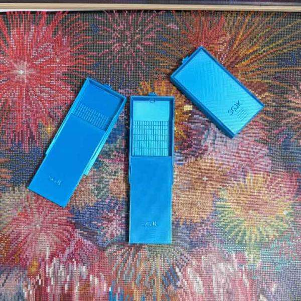 手芸時間 ダイヤモンドアート 日本製 多機能ビーズトレー ブルー