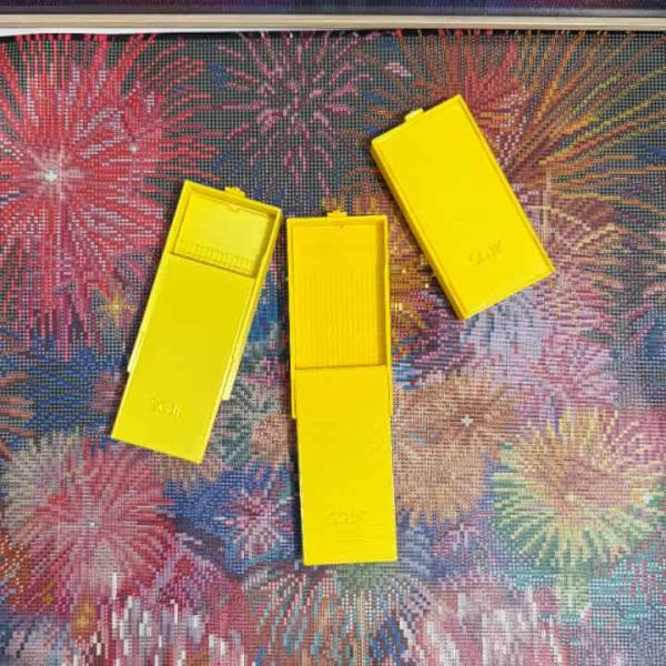 手芸時間 ダイアモンドアート専用 手芸時間オリジナル多機能ビーズトレー イエロー