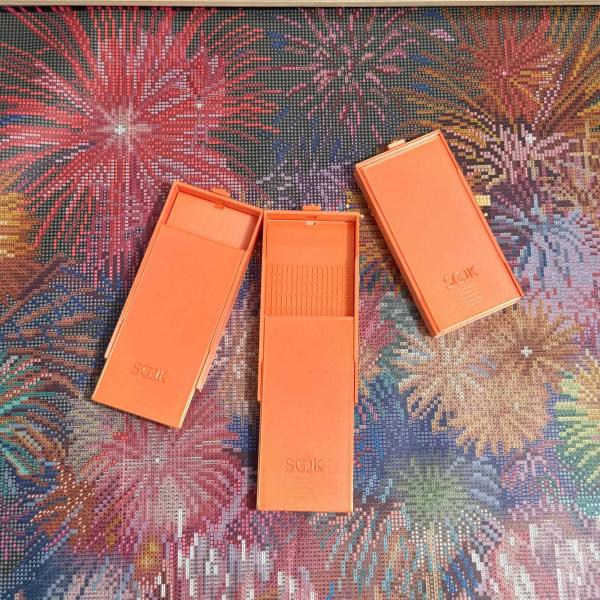 手芸時間 ダイアモンドアート専用 手芸時間オリジナル多機能ビーズトレー オレンジ