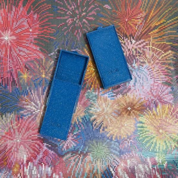 手芸時間 ダイヤモンドアート 日本製 多機能ビーズトレー ラメ青