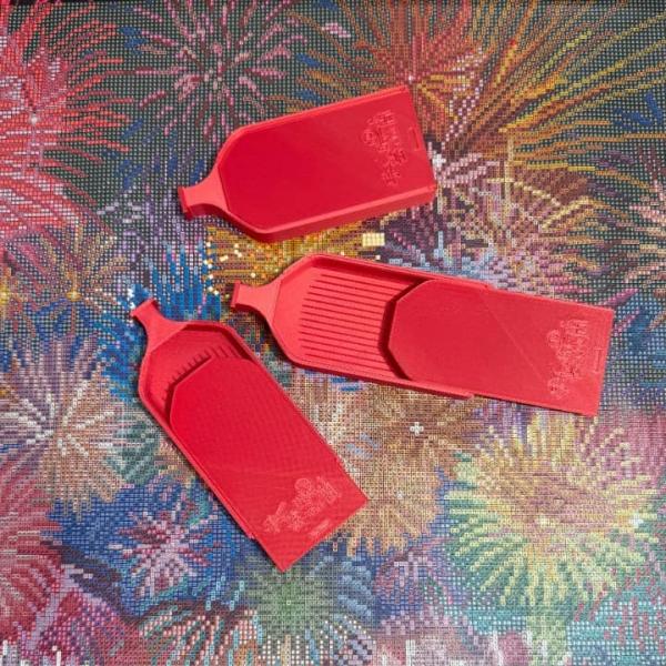 手芸時間 ダイヤモンドアート 日本製 ビーズトレー 意匠登録済 レッド