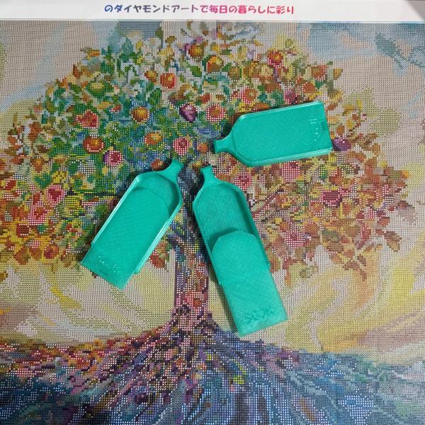 手芸時間 ダイヤモンドアート 日本製 ビーズトレー 意匠登録済 エメラルドグリーン