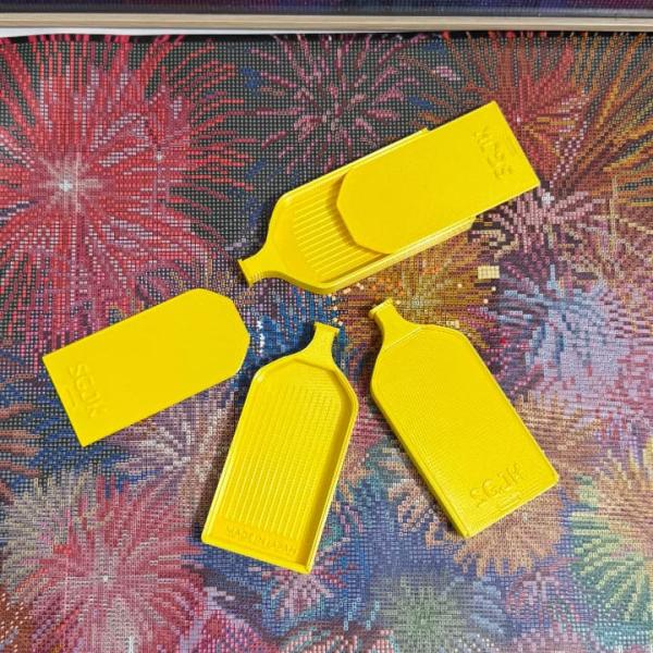 手芸時間 ダイヤモンドアート トレー 日本製 ビーズトレー 意匠登録済 イエロー