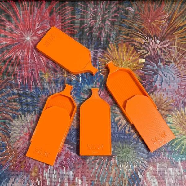 手芸時間 ダイヤモンドアート トレー 日本製 ビーズトレー 意匠登録済 オレンジ