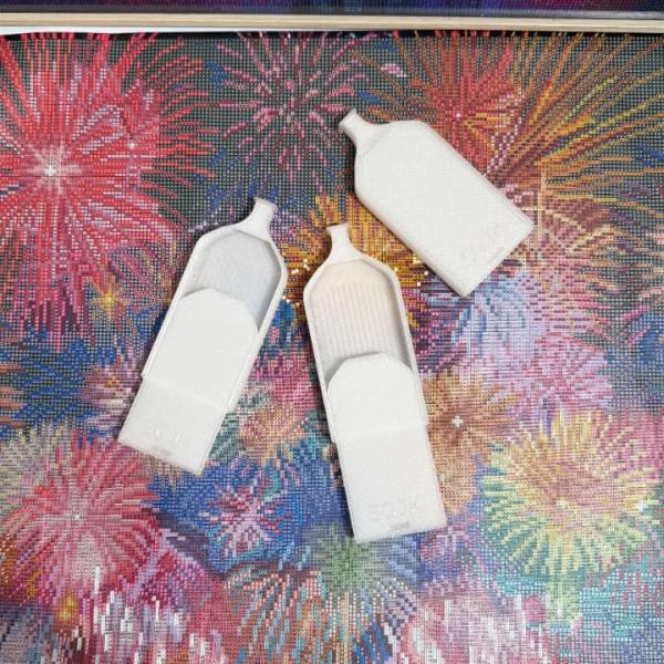 手芸時間 ダイヤモンドアート トレー 日本製 ビーズトレー 意匠登録済 乳白色 半透明白