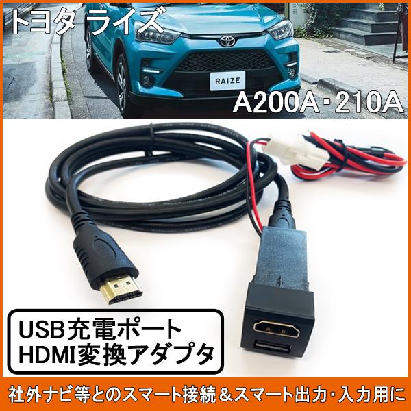 ライズ USB HDMIポート ミラーリング 2ポート スイッチパネル スイッチホール