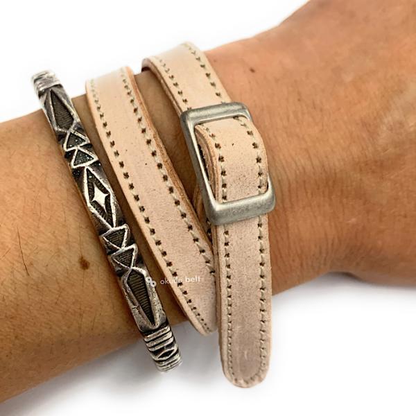 【静電気防止】【素上げコードバン】10ミリ幅 レザーブレスレット ブレスレット 静電気除去 帯電防止...