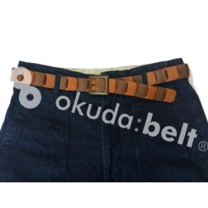 ベルト メンズ 栃木レザー ヌメ革 ３０ミリ幅 レザー 牛革 チェーンベルト レザーベルト 男女兼用...