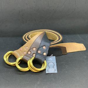 ウエアハウス Lot 6044 スウェードダブルリングベルト WAREHOUSE ウエアハウス スエード Wリング ベルト Lot.6044 : 着