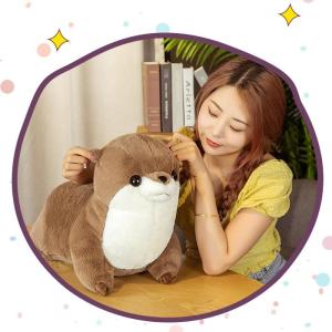 カワウソ ぬいぐるみ テイクオフ takeoff サファリマグネット ブラウン