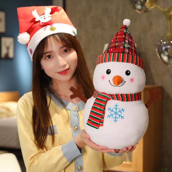 クリスマスプレゼント　スノーマン　ぬいぐるみ　雪だるま　かわいい　癒し　抱き枕　添い寝　クリスマス雑...