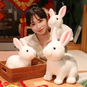 HANSA BH4671 ユキウサギ ゆきうさぎ 雪兎 ぬいぐるみ リアル 爆買 母