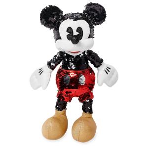 ディズニー ミッキーマウス ミッキー ぬいぐるみ 人形 おもちゃ スパンコール リバーシブル 小サイズ 37.5cm｜bemagical