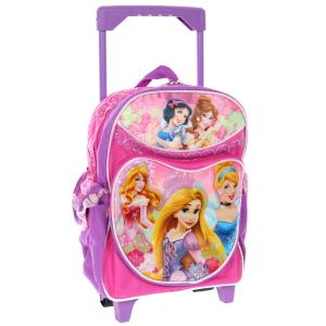 【M】 ディズニー ラプンツェル シンデレラ ベル オーロラ 白雪姫 プリンセス キャリーバッグ リュックサック 旅行 バッグ 子供 女子