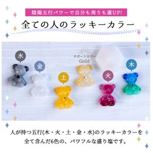【ミニしおクマさん6匹&ダイヤモンド白】風水 ...の詳細画像2