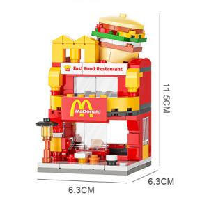 レゴ 互換ブロック マクドナルド風 ハンバーガ...の詳細画像2