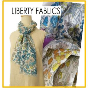 LIBERTY リバティープリント ストール リネン レーヨン ボタニカル UV加工 ウォッシャブル 接触冷感 レディース Liberty Fabric｜bene-bene