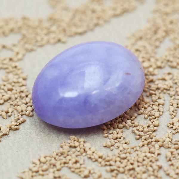 ラベンダー翡翠 オーバルカボション 12.8×10.1mm 6.39ct 限定1個 製品オーダー可能