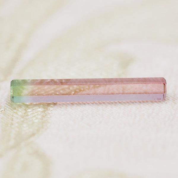バイカラートルマリン 六角柱 0.42ct 誕生石10月 1個限定 製品オーダー可能