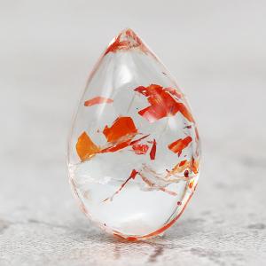 サンストーン ペアシェイプ カボション 金魚 0.73ct 限定1個 製品オーダー可能｜benebene