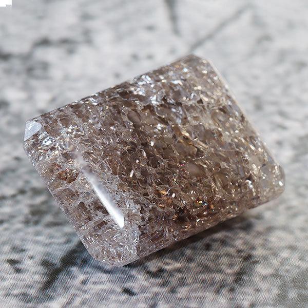 19.21ct 爆裂スモーキークォーツ エクスプロージョン オクタゴン１個限定 製品オーダー可能
