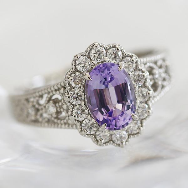 限定１本 PT900 1.26ct 非加熱ゾイサイト ダイヤモンド リング 15号 サイズ変更承りま...