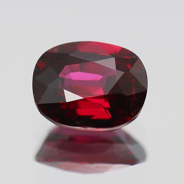 鑑別書付 ピジョンブラットルビー クッション 0.52ct 製品オーダー可能 誕生石7月