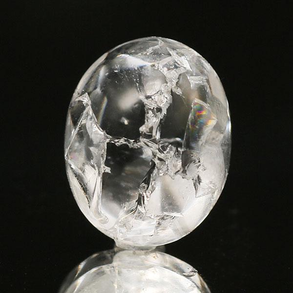 爆裂水晶 3.32ct もっこりバフトップ オーバル 限定1個 製品オーダー可能
