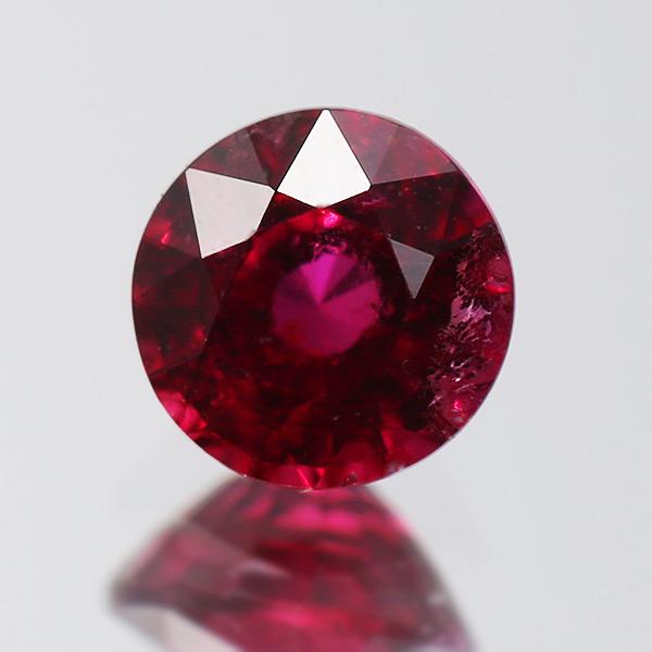 鑑別書付 ピジョンブラットルビー ラウンド 0.22ct 限定1個 製品オーダー可能 誕生石7月