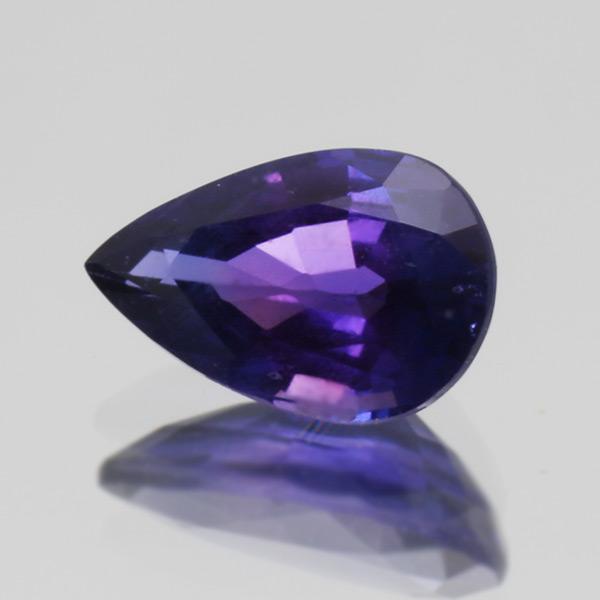 P10％ パープルサファイア ペアシェイプ 0.73ct 限定1個 製品オーダー可能 誕生石9月