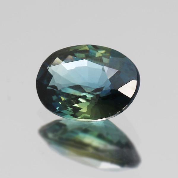 バイカラーサファイア オーバル 0.49ct 限定1個 製品オーダー可能 誕生石9月