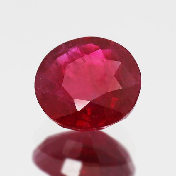 鑑別書付 5.3mm 0.689ct ピジョンブラットルビー ラウンド 製品オーダー可能 誕生石7月