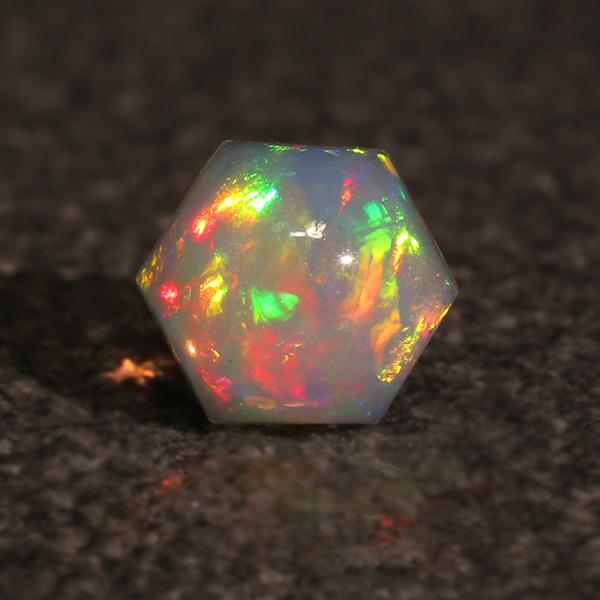 エチオピア オパール カボション ヘキサゴン 1.76ct 限定1個 製品オーダー可能 誕生石10月