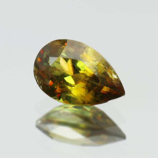 クロムスフェーン ペアシェイプ 0.35ct 限定1個 製品オーダー可能 誕生石7月