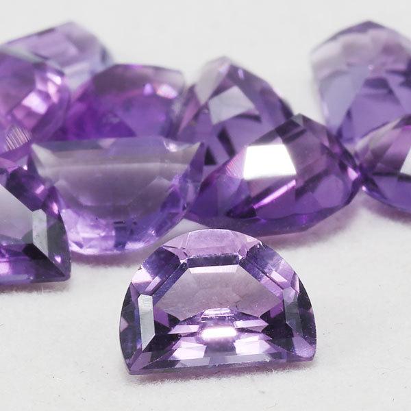 アメシスト ハーフムーン 7×5mm 誕生石2月 製品オーダー可能