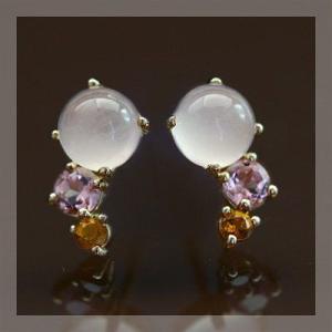 元気色のつぶつぶピアス PT900 K18 K10対応