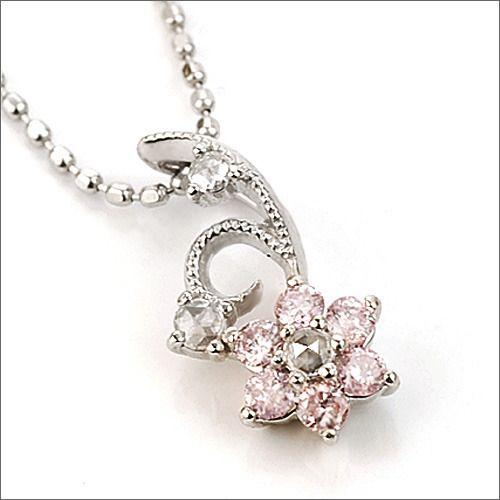 ルクリア Luculia ピンクダイヤモンド ローズカットダイヤ ペンダントトップ 誕生石 4月 春...