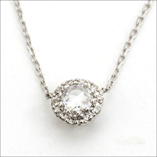 Renaissance ローズカットダイヤ ダイヤモンド ペンダント チェーン付  PT900 K1...