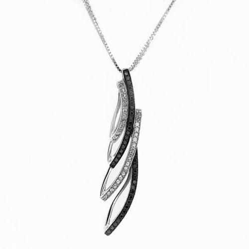 ブラックダイヤ ローズカットダイヤラインペンダントトップ 誕生石 4月 PT900 K18 K10対...