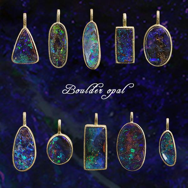 10個追加 あすつく ボルダーオパールペンダントトップ アースドロップ ルースにより金額が異なります...