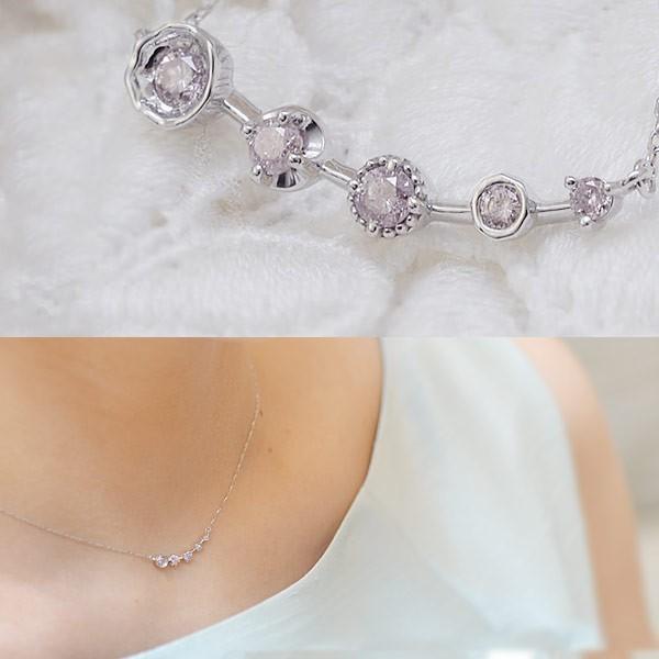 数量限定 スチールピンクダイヤモンドネックレス kaleido カレイド PT900 K18 K10...