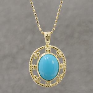 K18WG スリーピングビュ-ティターコイズ チャーム K18WG スリーピングビュ-ティターコイズ チャーム