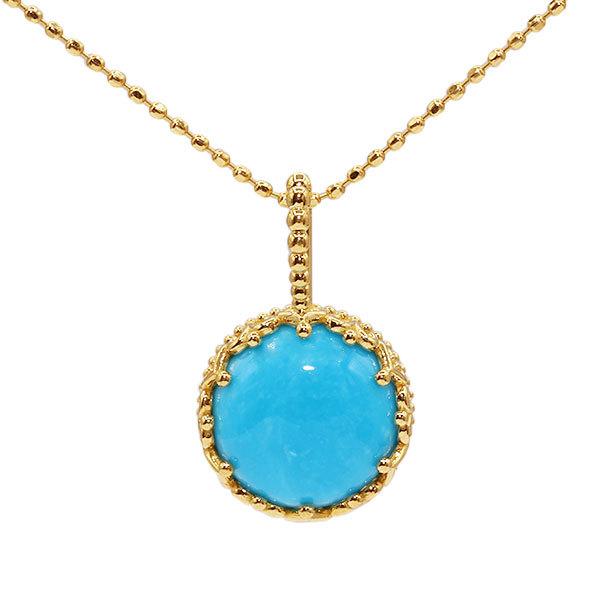 数量限定 ターコイズ カボション ペンダントトップ ハートレースワーク PT900 K18 K10対...