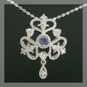 P+10％中 ブルーサファイア ダイヤモンドペンダントトップ＜スカーレット＞ チェーン無し 誕生石 ...