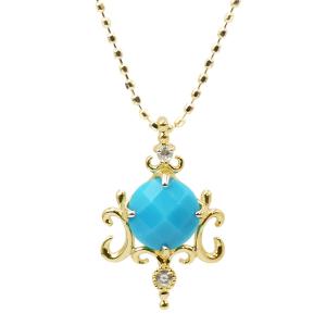 K18 刻印入り】アクアマリン チャーム トップ 18金 天然石 約9.7mm